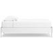 Hallityn Matte White Twin Platform Bed