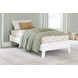 Hallityn Matte White Twin Platform Bed