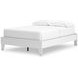 Hallityn Matte White Full Platform Bed