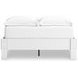 Hallityn Matte White Full Platform Bed