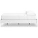 Hallityn Matte White Full Platform Bed