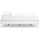 Hallityn Matte White Full Platform Bed