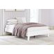 Hallityn Matte White Full Platform Bed
