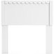 Hallityn Matte White Twin Panel Headboard