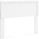 Hallityn Matte White Full Panel Headboard