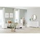 Hallityn Matte White Twin Platform Bed