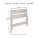Socalle Light Natural Twin Panel Headboard