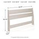 Socalle Light Natural Queen Panel Headboard