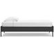 Socalle Matte Black Twin Platform Bed