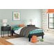 Socalle Matte Black Twin Platform Bed