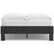 Socalle Matte Black Full Platform Bed