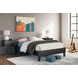 Socalle Matte Black Full Platform Bed