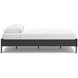 Socalle Matte Black Queen Platform Bed