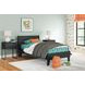 Socalle Matte Black Twin Panel Headboard