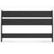 Socalle Matte Black Full Panel Headboard