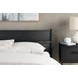 Socalle Matte Black Queen Panel Headboard