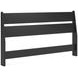Socalle Matte Black Queen Panel Headboard