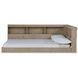 Oliah Natural Full Bookcase Storage Bed with USB Charging