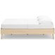 Cabinella Tan Full Platform Bed with No Headboard
