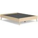 Cabinella Tan Queen Platform Bed with No Headboard