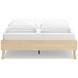 Cabinella Tan Queen Platform Bed with No Headboard