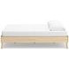 Cabinella Tan Queen Platform Bed with No Headboard