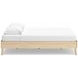 Cabinella Tan Queen Platform Bed with No Headboard