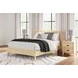 Cabinella Tan Queen Platform Bed with No Headboard