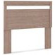 Flannia Warm Gray Full Panel Headboard