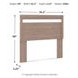 Flannia Warm Gray Full Panel Headboard