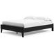Finch Matte Black Queen Platform Bed