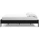 Finch Matte Black Queen Platform Bed