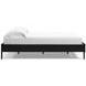 Finch Matte Black Queen Platform Bed