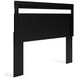 Finch Matte Black Queen Panel Headboard