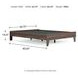 Calverson Mocha Platform Queen Bed