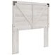 Shawburn Whitewash Full Crossbuck Panel Headboard