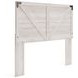 Shawburn Whitewash Queen Crossbuck Panel Headboard