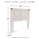 Shawburn Whitewash Queen Crossbuck Panel Headboard