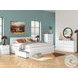 Onita White King Panel Bed with 1 Side Storage