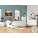 Onita White King Platform Bed with 2 Side Storage