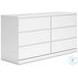 Onita White Platform Bedroom Set with 1 Side Storage