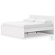 Onita White King Panel Bed with 1 Side Storage