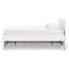 Onita White King Panel Bed with 1 Side Storage