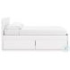Onita White King Panel Platform Bed with 2 Side Storage
