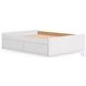 Onita White Platform Bedroom Set with 1 Side Storage