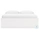 Onita White King Platform Bed with 1 Side Storage