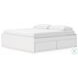 Onita White King Platform Bed with 2 Side Storage
