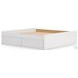 Onita White King Platform Bed with 2 Side Storage