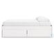 Onita White King Platform Bed with 2 Side Storage