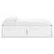 Onita White King Platform Bed with 2 Side Storage